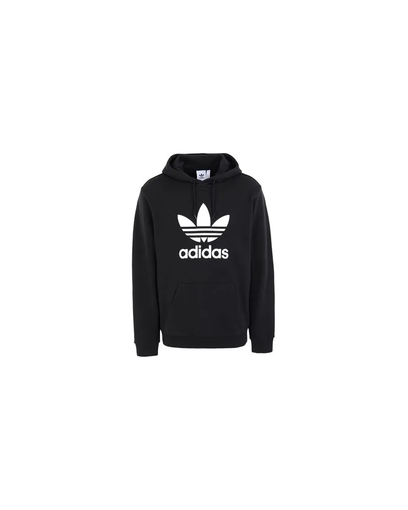 adidas TREFOIL HOODY  - TOPS - Sweatshirtsauf YOOX.COM Schwarz