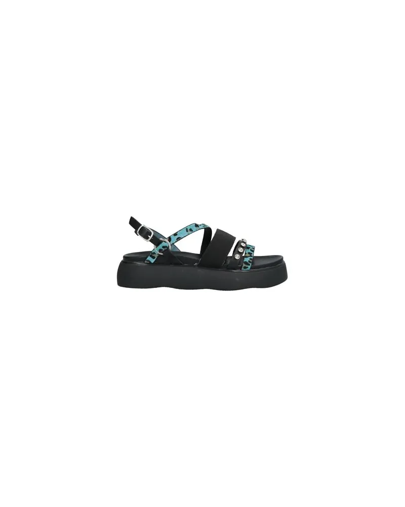 CAFèNOIR  SCHUHE - Sandalenauf YOOX.COM Azurblau