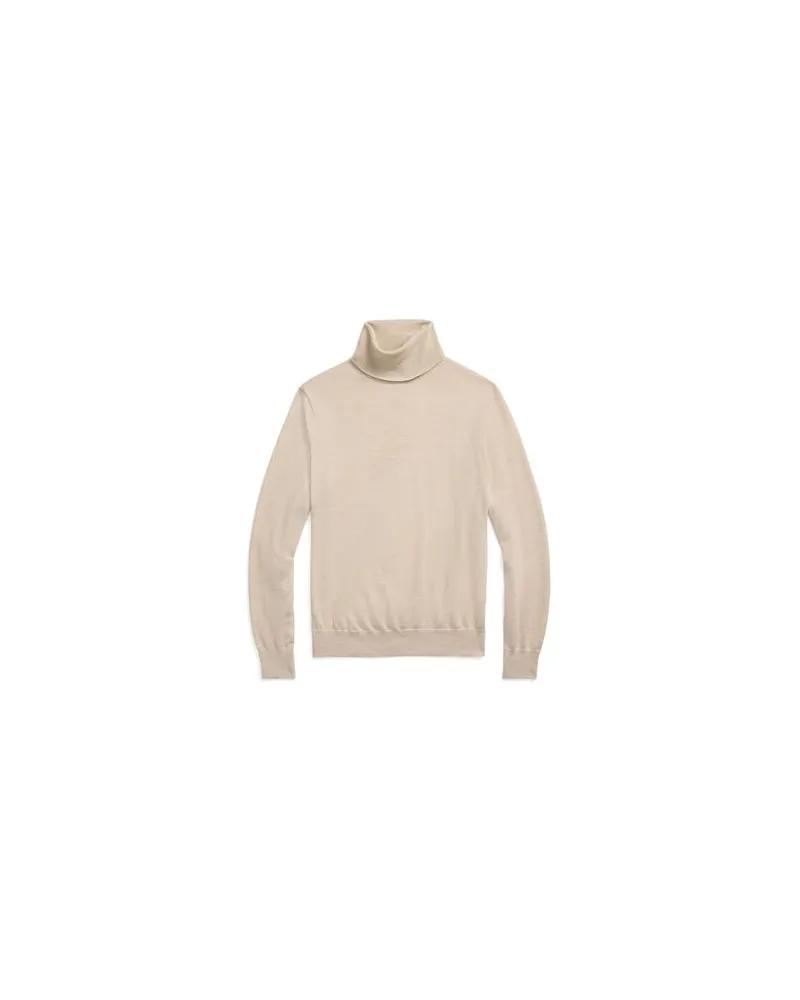 Ralph Lauren WOOL TURTLENECK SWEATER  - STRICKWAREN - Rollkragenpulloverauf YOOX.COM Beige