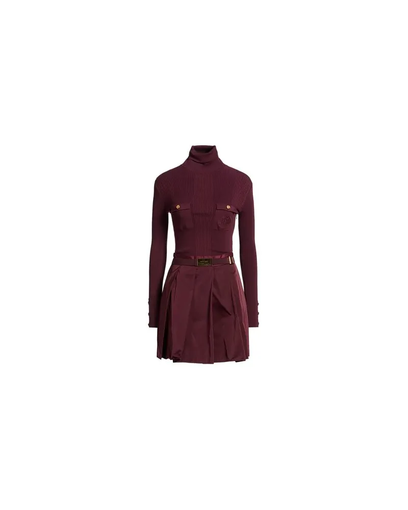 Elisabetta Franchi KLEIDER - Mini-Kleiderauf YOOX.COM Pflaume
