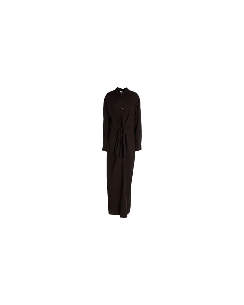 ALYSI CRÈME - KLEIDER - Maxi-Kleiderauf YOOX.COM Dunkelbraun