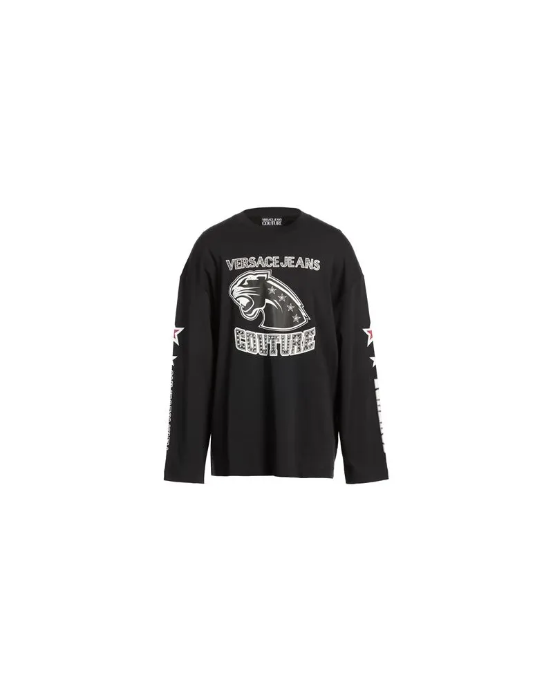 Versace Jeans TOPS - T-shirtsauf YOOX.COM Schwarz