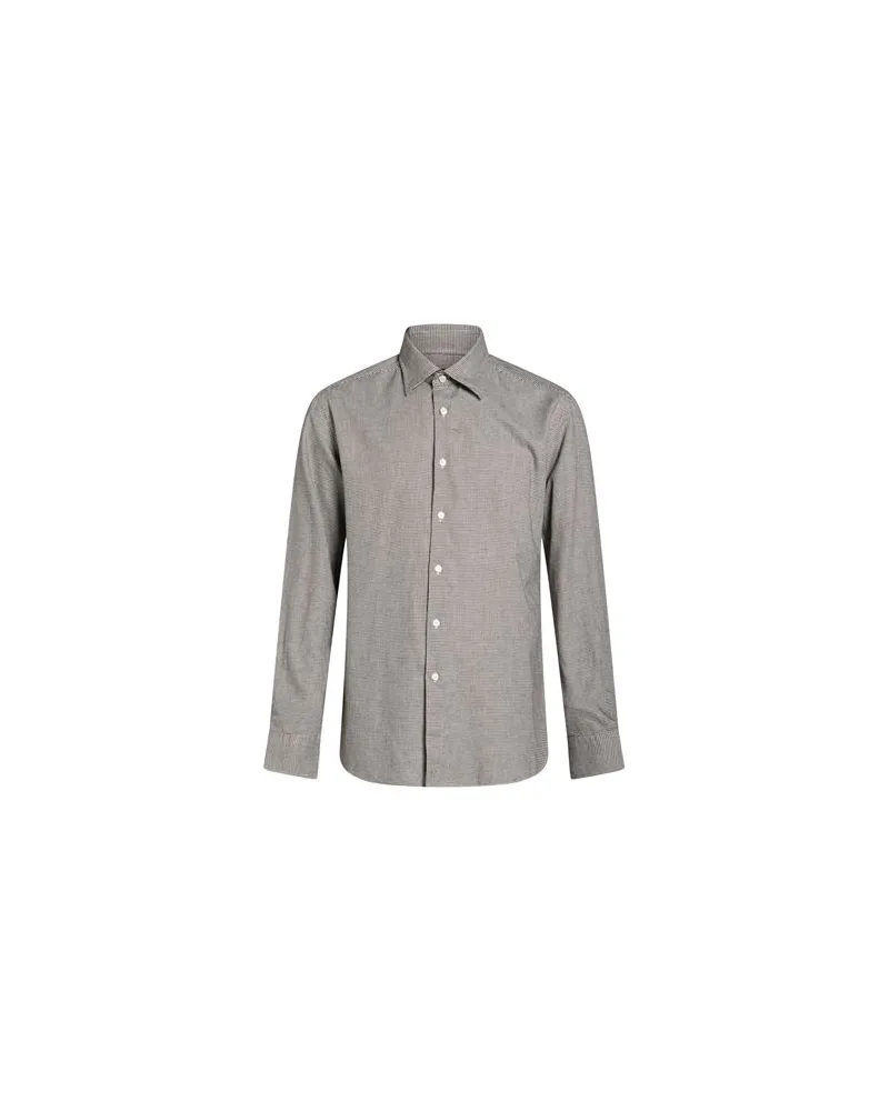 Glanshirt BY SLOWEAR - TOPS - Hemdenauf YOOX.COM Dunkelbraun