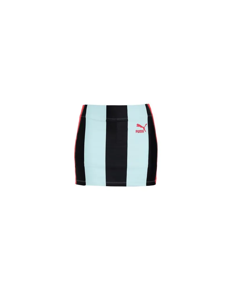 Puma X DUA LIPA Striped Mini Skirt  - HOSEN & RÖCKE - Miniröckeauf YOOX.COM Himmelblau