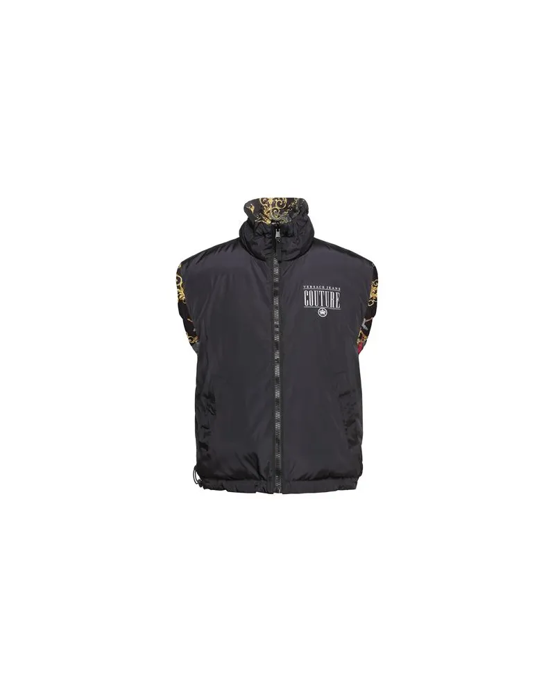 Versace Jeans JACKEN & MÄNTEL - Pufferjacken & Daunenjackenauf YOOX.COM Schwarz