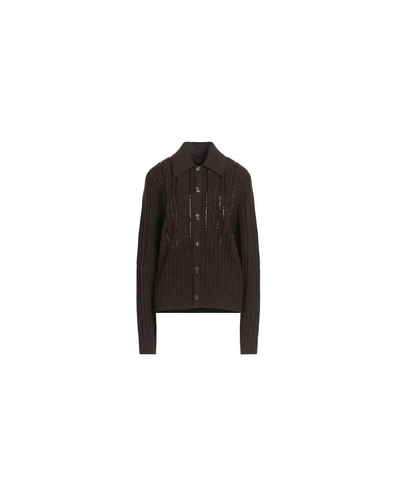 Amiri STRICKWAREN - Strickjackenauf YOOX.COM Dunkelbraun