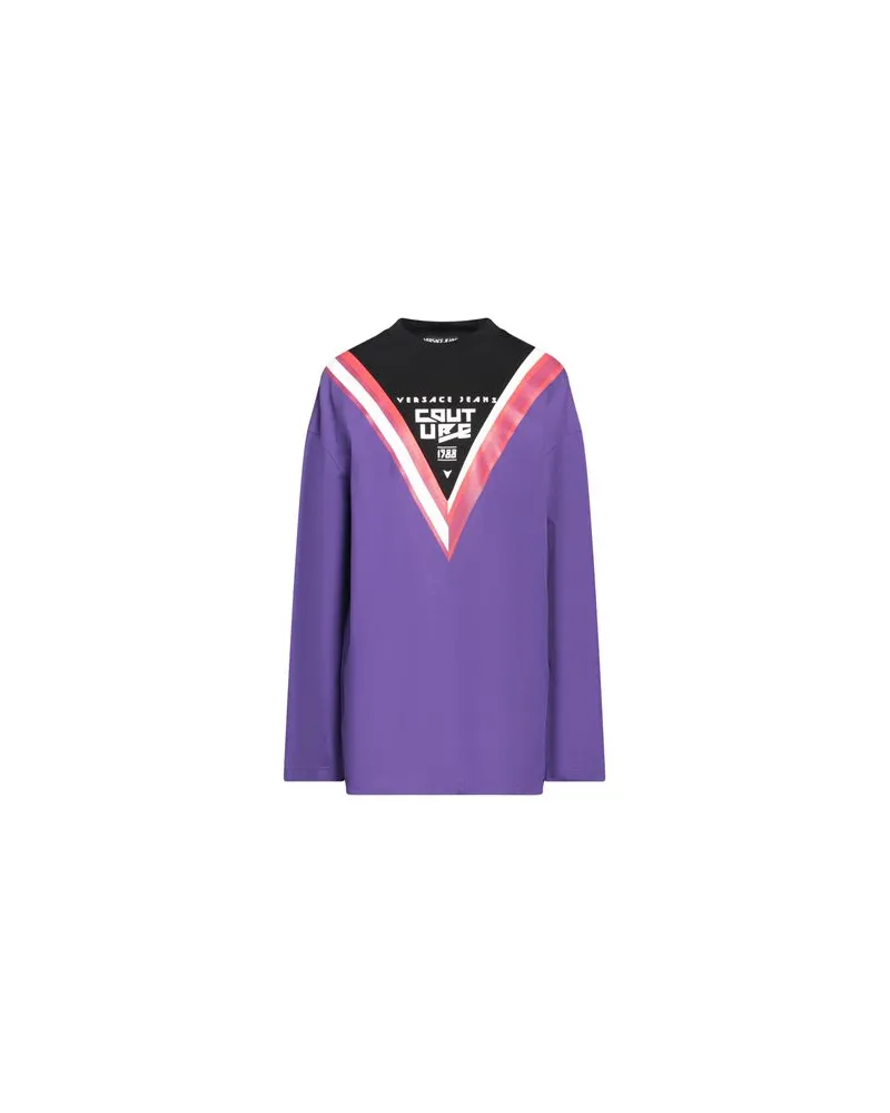 Versace Jeans TOPS - T-shirtsauf YOOX.COM Dunkelviolett