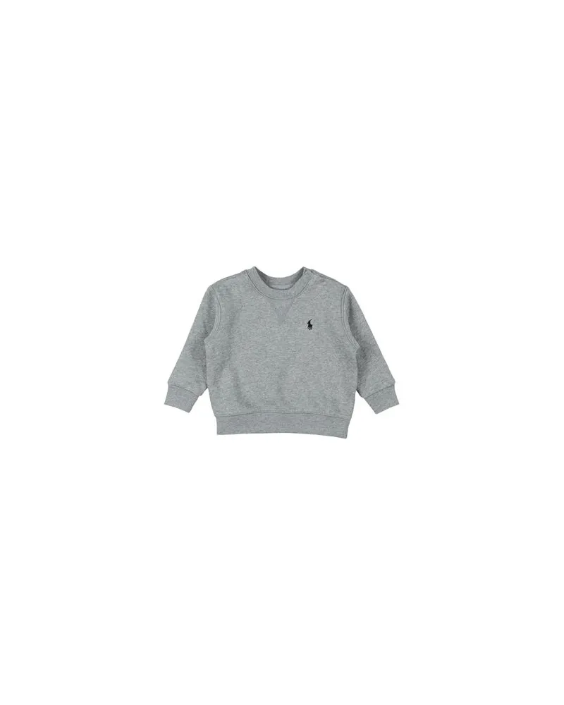 Ralph Lauren Cotton-Blend-Fleece Sweatshirt   - TOPS - Sweatshirtsauf YOOX.COM Hellgrau