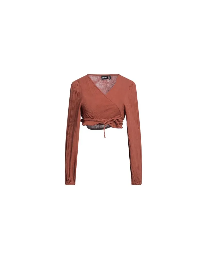 Pieces TOPS - Topsauf YOOX.COM Braun