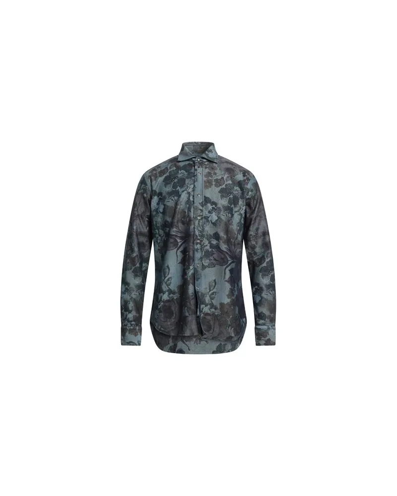 Alessandro Gherardi TOPS - Jeanshemdenauf YOOX.COM Dunkelgrün