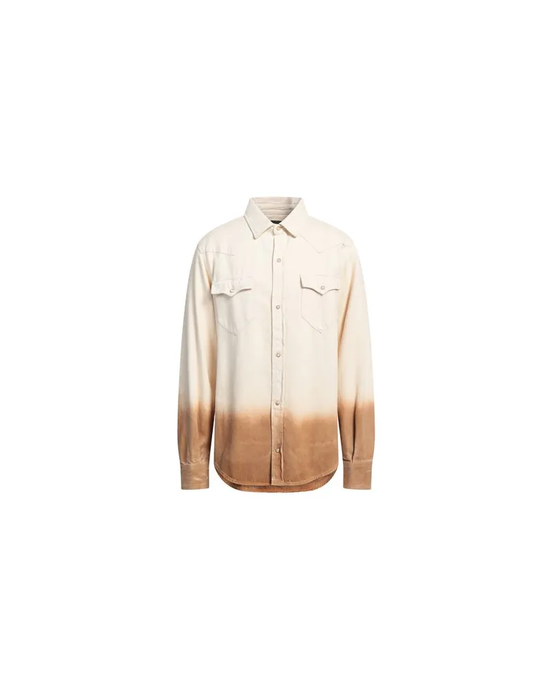 Alanui TOPS - Jeanshemdenauf YOOX.COM Elfenbein