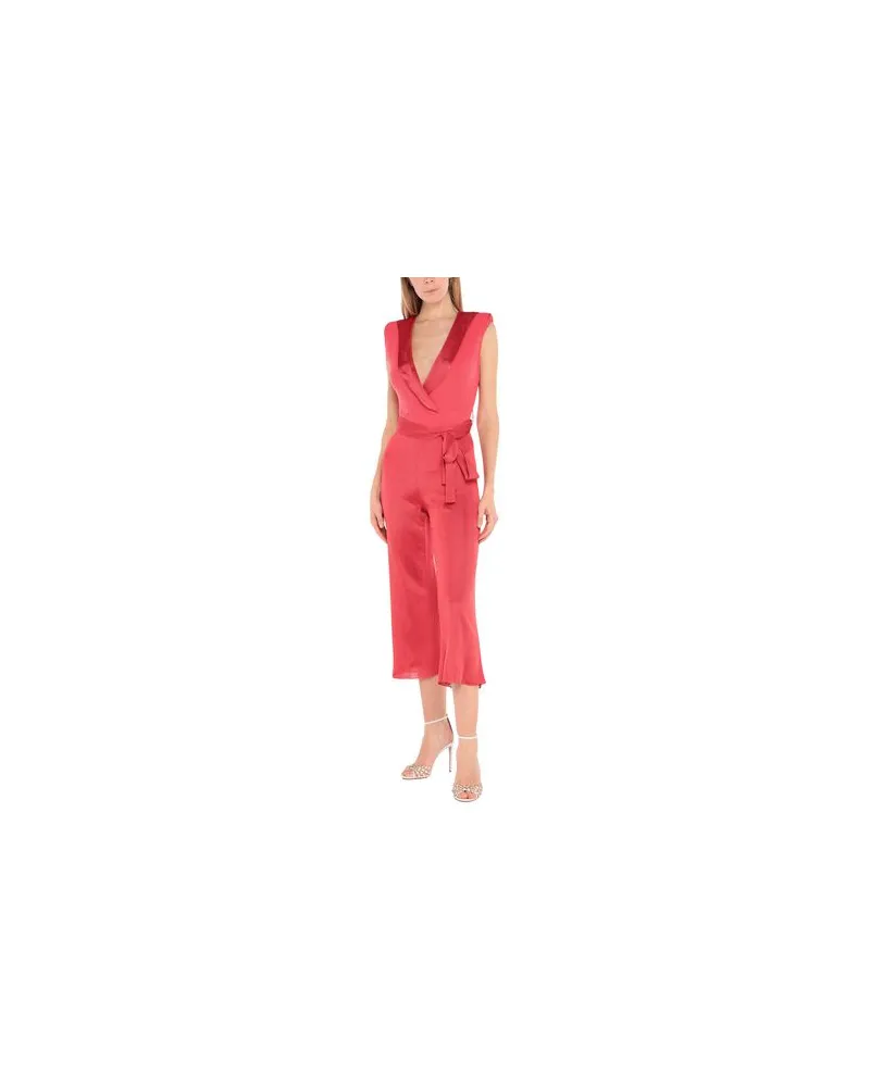 Elisabetta Franchi OVERALLS - Jumpsuitsauf YOOX.COM Rot