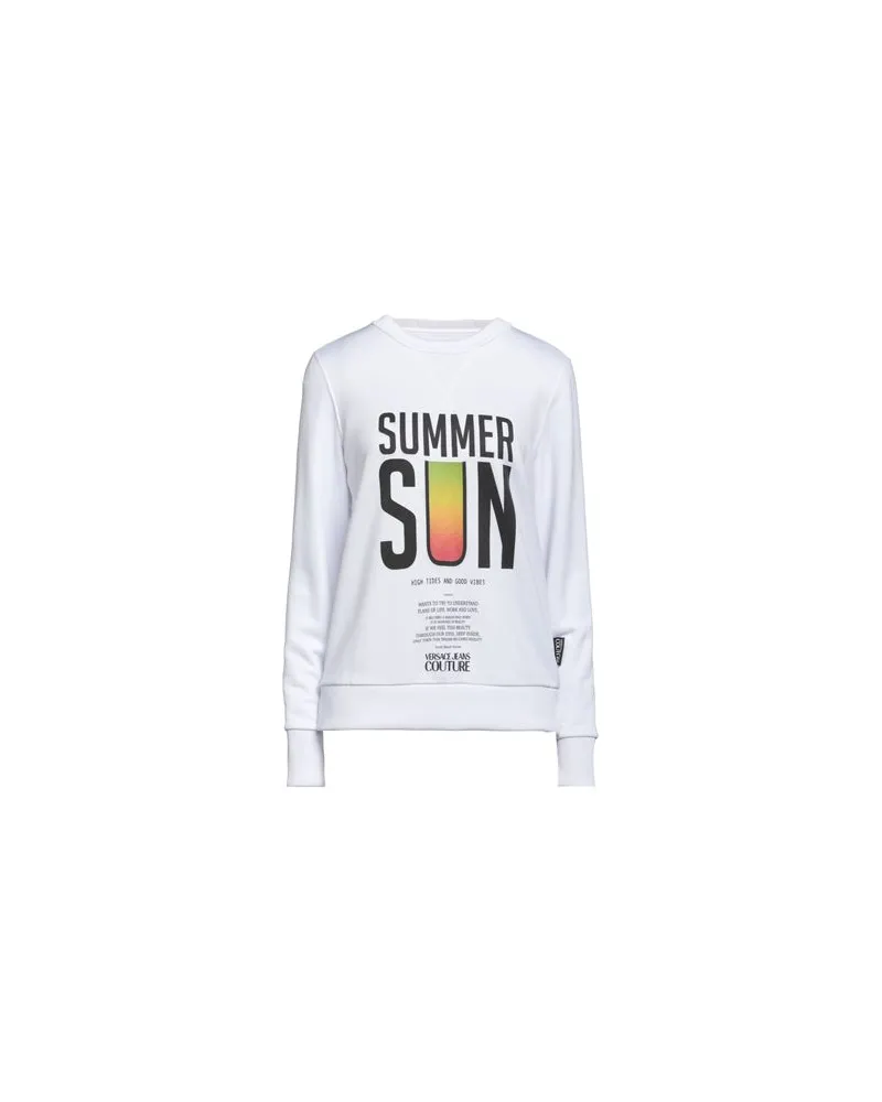 Versace Jeans TOPS - Sweatshirtsauf YOOX.COM Weiß