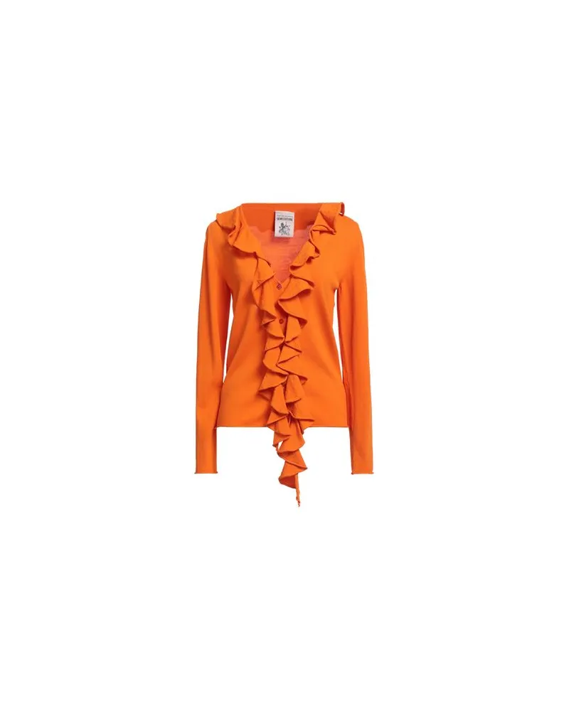 Semicouture STRICKWAREN - Strickjackenauf YOOX.COM Orange