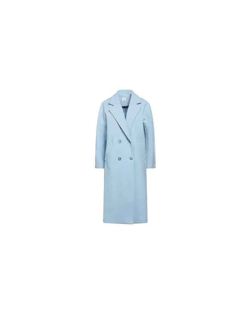 Eleonora Stasi JACKEN & MÄNTEL - Mäntelauf YOOX.COM Hellblau
