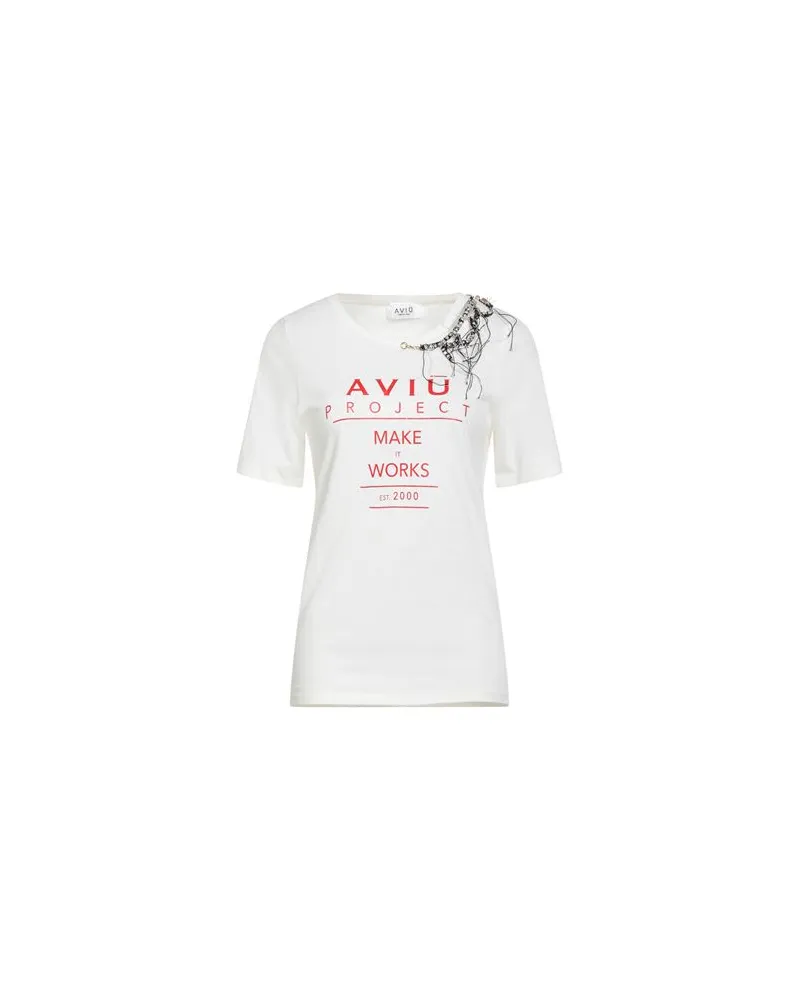 Aviù TOPS - T-shirtsauf YOOX.COM Cremeweiß
