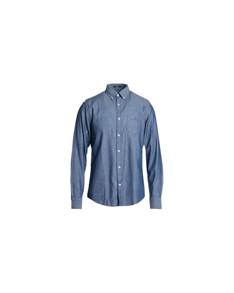 Gant TOPS - Hemdenauf YOOX.COM Taubenblau