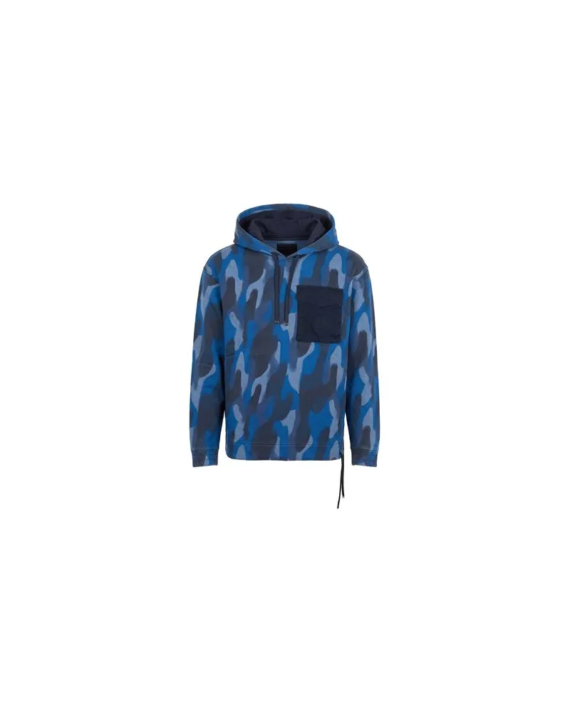 Armani Exchange TOPS - Sweatshirtsauf YOOX.COM Marineblau