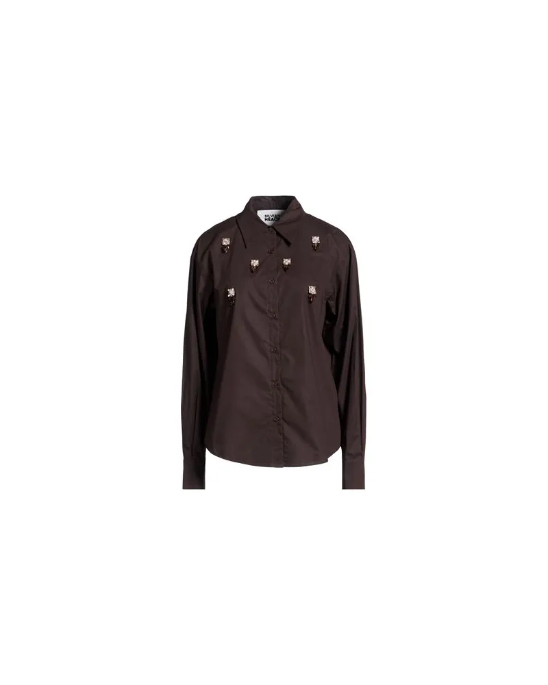 Silvian Heach TOPS - Hemdenauf YOOX.COM Dunkelbraun