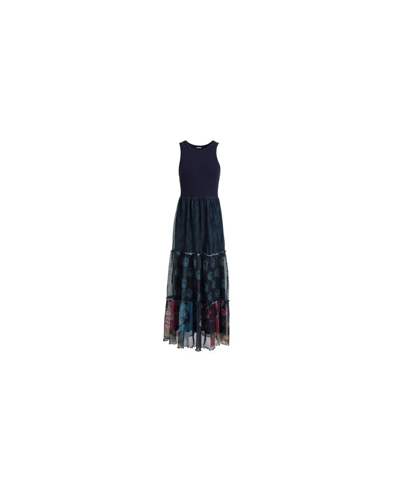 Desigual KLEIDER - Maxi-Kleiderauf YOOX.COM Marineblau