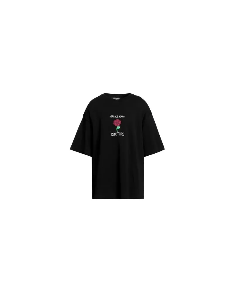 Versace Jeans TOPS - T-shirtsauf YOOX.COM Schwarz