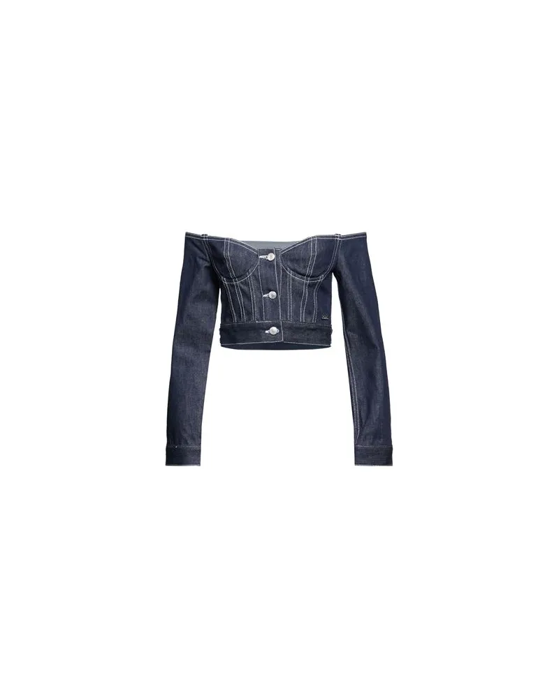 GCDS JACKEN & MÄNTEL - Jeansjacken/Mäntelauf YOOX.COM Blau
