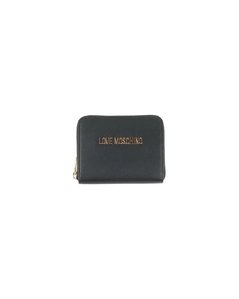 Moschino Kleinlederwaren - Brieftaschenauf YOOX.COM Schwarz
