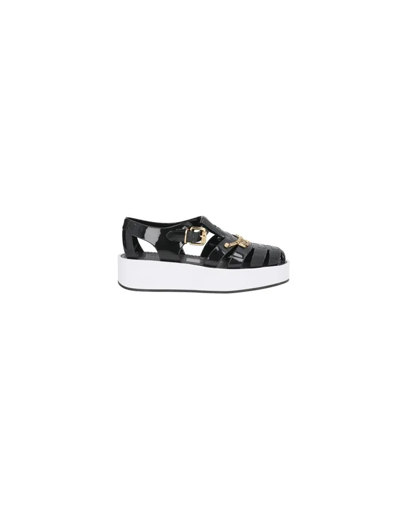 Moschino SCHUHE - Sandalenauf YOOX.COM Schwarz