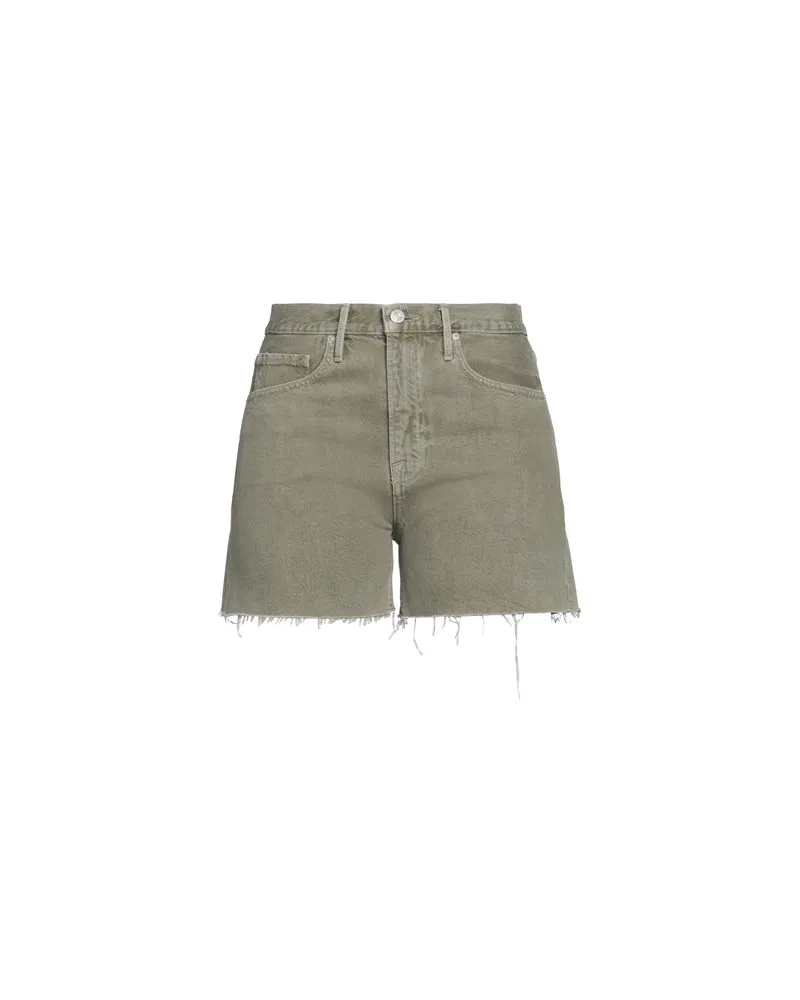 Frame Denim HOSEN & RÖCKE - Jeansshortsauf YOOX.COM Militärgrün