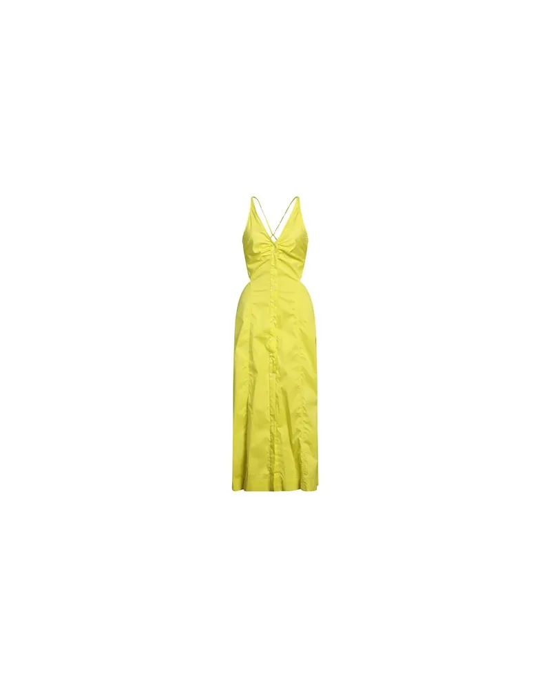 Ganni KLEIDER - Maxi-Kleiderauf YOOX.COM Limettengrün