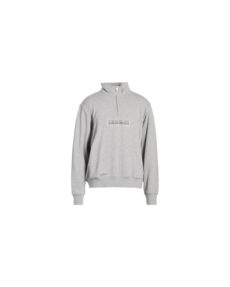 Napapijri B-BOX LOGO HZ - TOPS - Sweatshirtsauf YOOX.COM Hellgrau