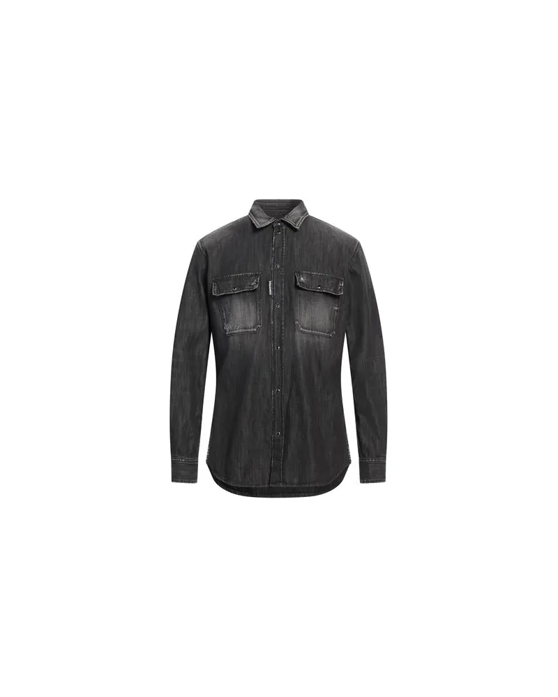 Dsquared2 TOPS - Jeanshemdenauf YOOX.COM Schwarz