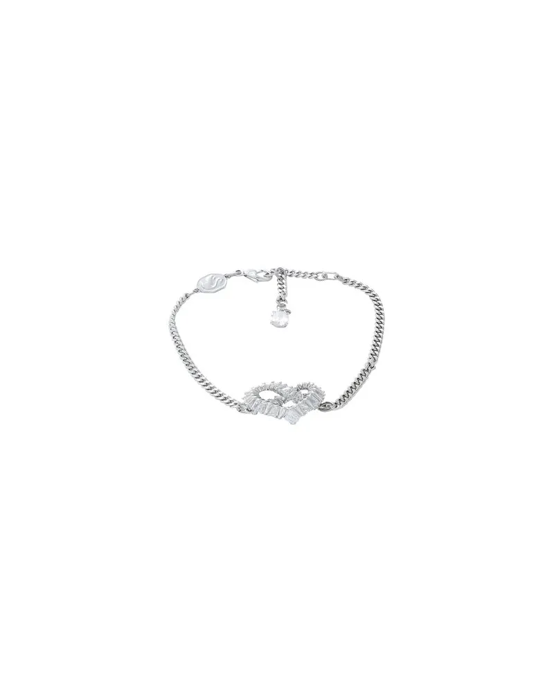 Swarovski Matrix bracelet, Heart, White, Rhodium plated - SCHMUCK und UHREN - Armbänderauf YOOX.COM Silber