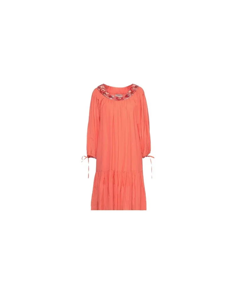 Twin-Set KLEIDER - Midi-Kleiderauf YOOX.COM Koralle