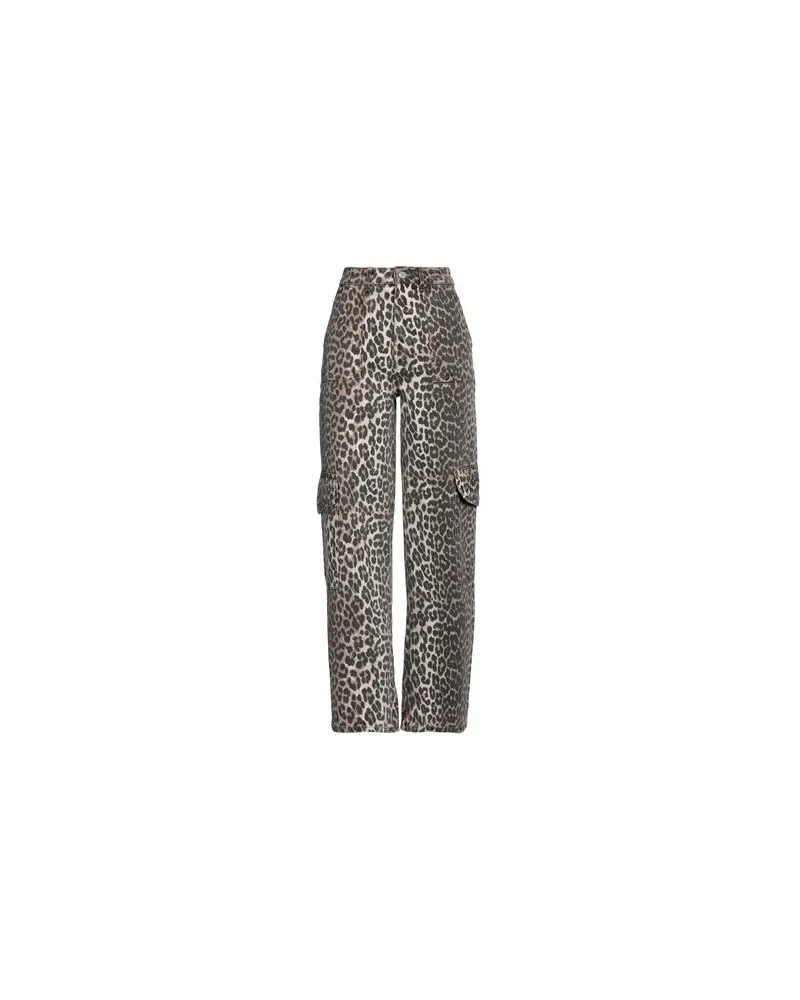 Ganni HOSEN & RÖCKE - Jeanshosenauf YOOX.COM Braun