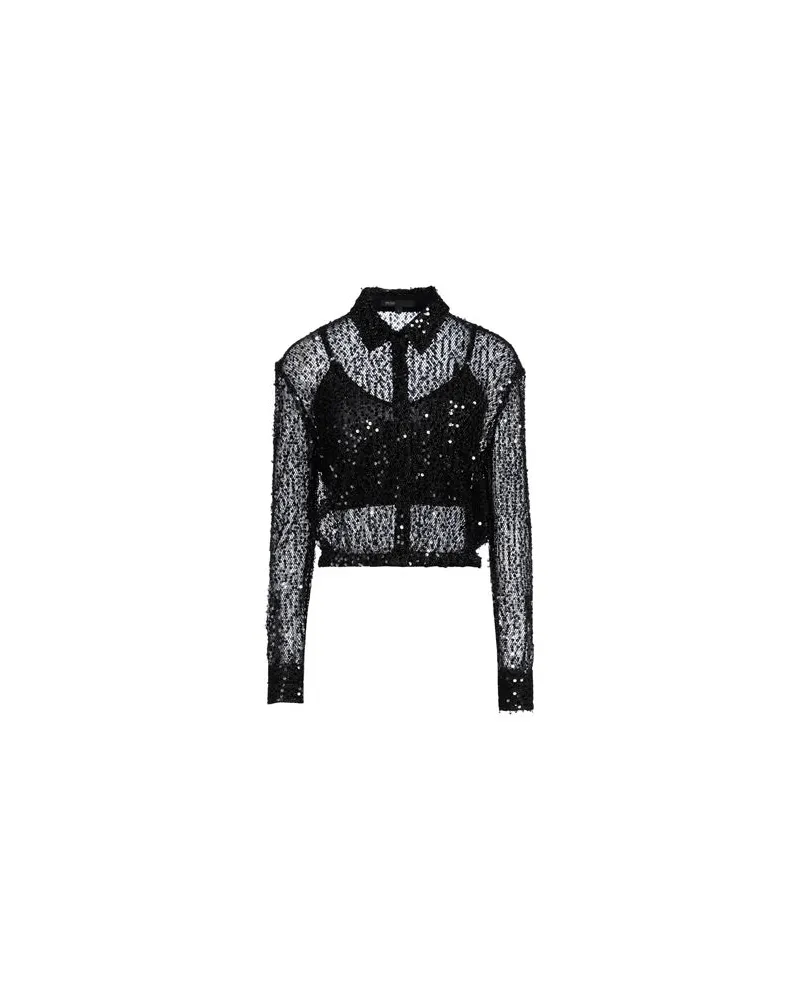 Maje TOPS - Hemdenauf YOOX.COM Schwarz
