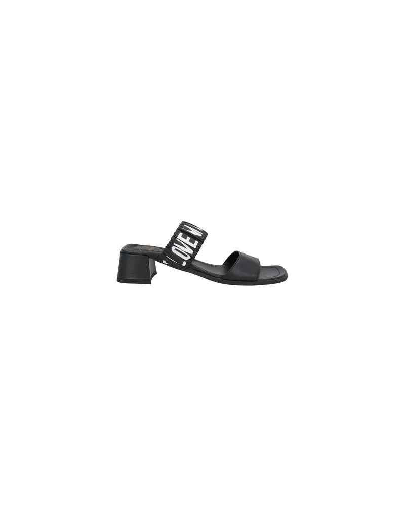 Moschino SCHUHE - Sandalenauf YOOX.COM Schwarz