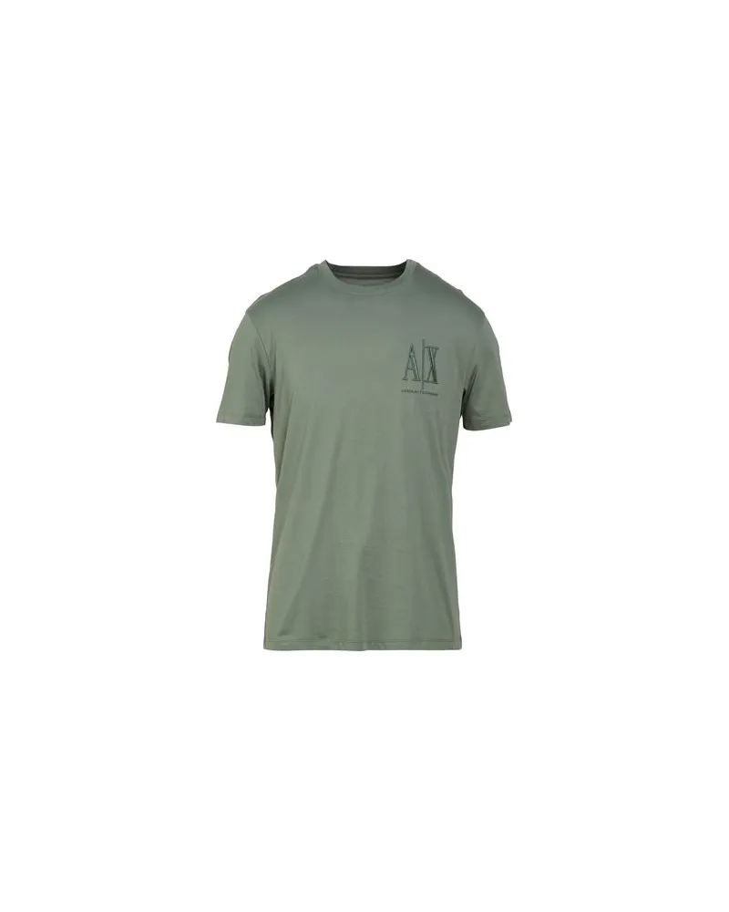 Armani Exchange TOPS - T-shirtsauf YOOX.COM Salbeigrün
