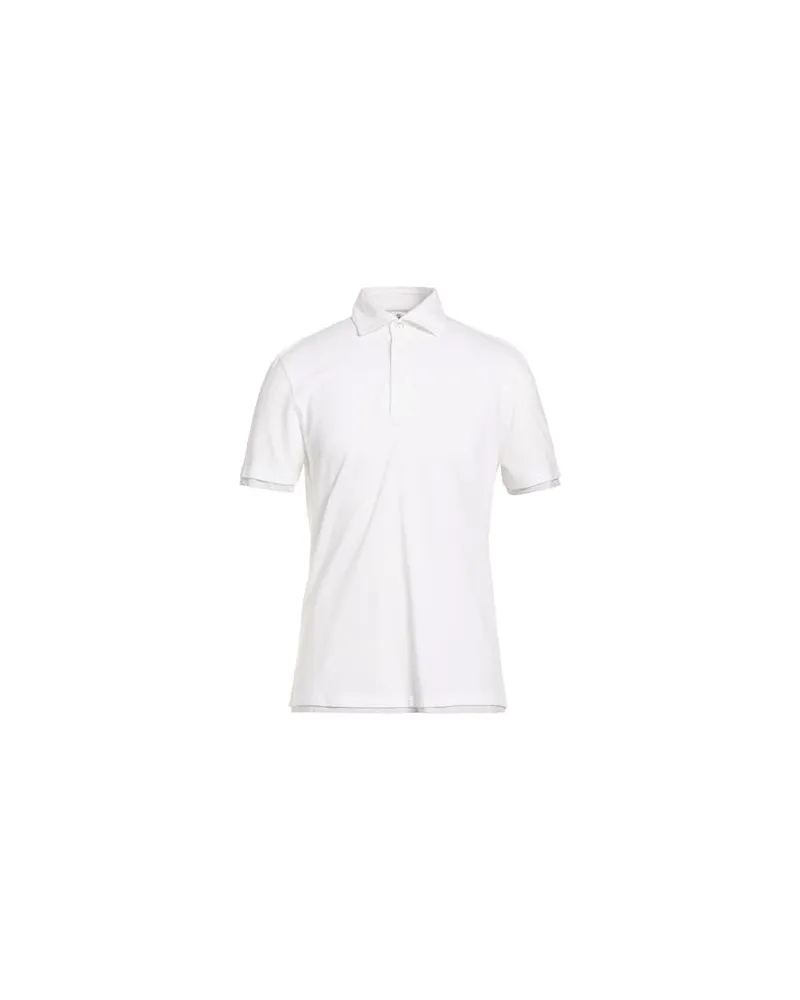 Brunello Cucinelli TOPS - Poloshirtsauf YOOX.COM Weiß