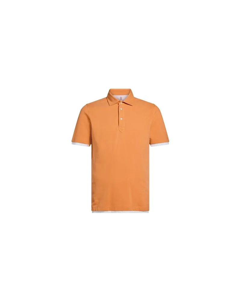 Brunello Cucinelli TOPS - Poloshirtsauf YOOX.COM Lachs