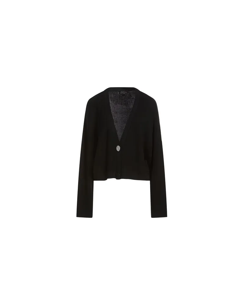 Armani Exchange STRICKWAREN - Strickjackenauf YOOX.COM Schwarz