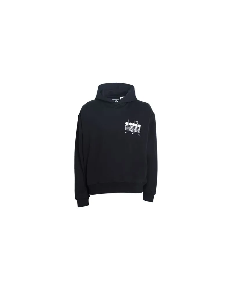 Diadora SWEATSHIRT CREW MANIFESTO  - TOPS - Sweatshirtsauf YOOX.COM Schwarz