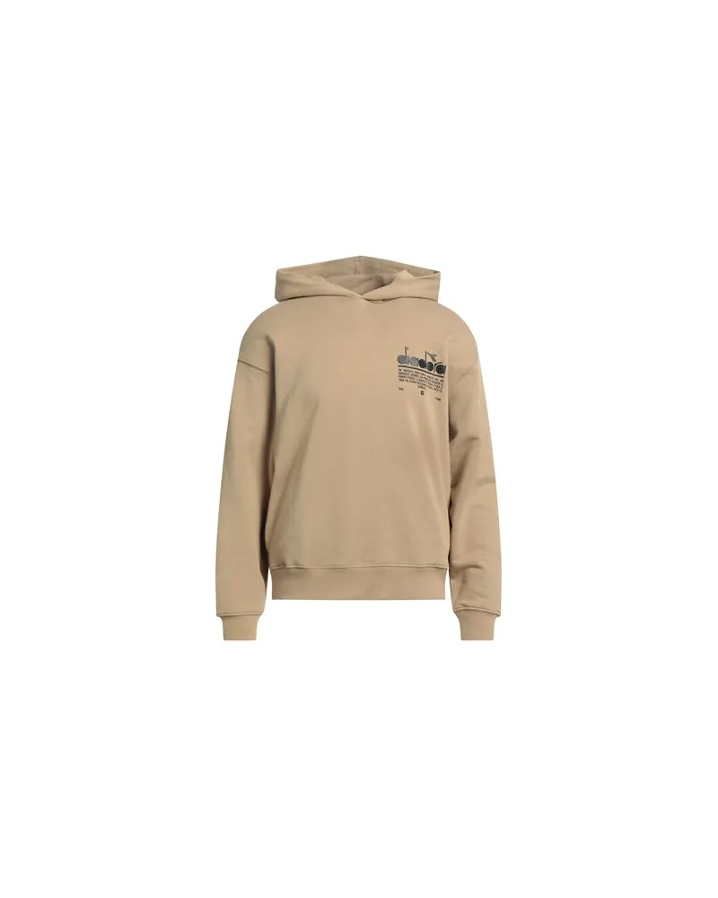 Diadora SWEATSHIRT CREW MANIFESTO  - TOPS - Sweatshirtsauf YOOX.COM Kamel