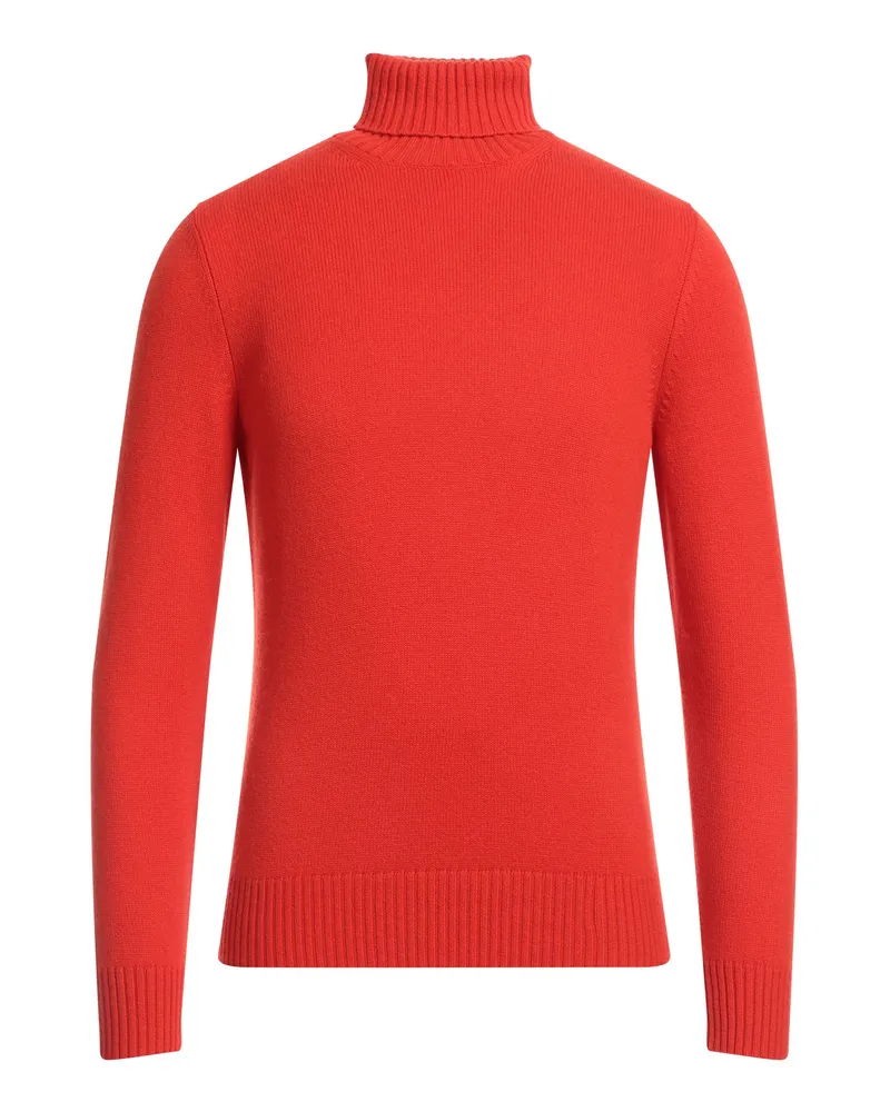 Drumohr  Rollkragenpullover Tomatenrot