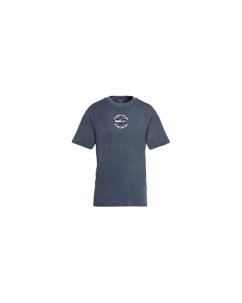 Tommy Hilfiger TJM TIMELESS TOMMY T-SHIRT  - TOPS - T-shirtsauf YOOX.COM Taubenblau