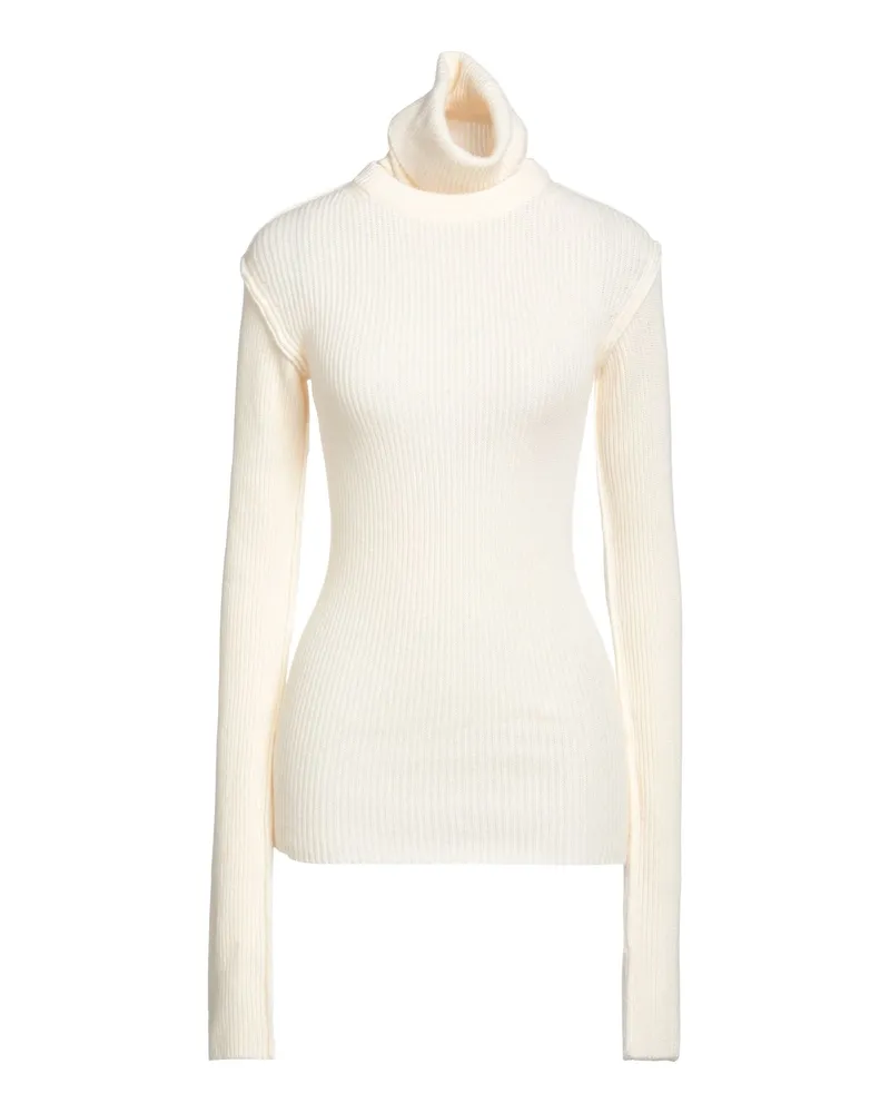 SPORTMAX Rollkragenpullover Cremeweiß