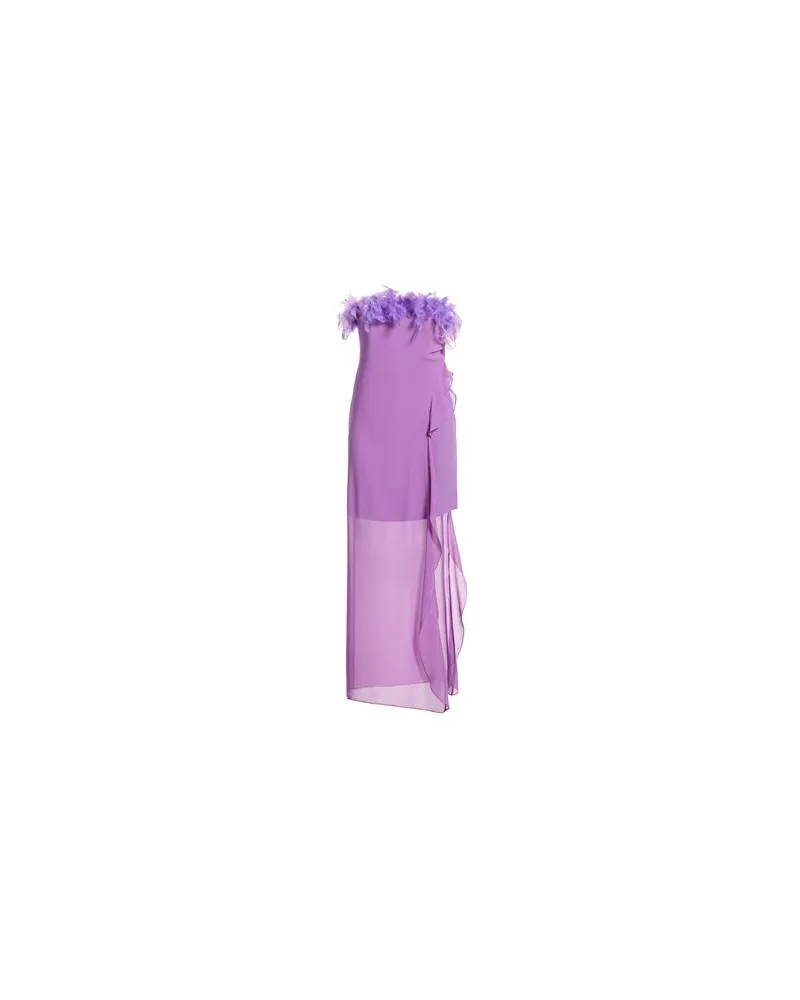 Biancoghiaccio KLEIDER - Maxi-Kleiderauf YOOX.COM Violett