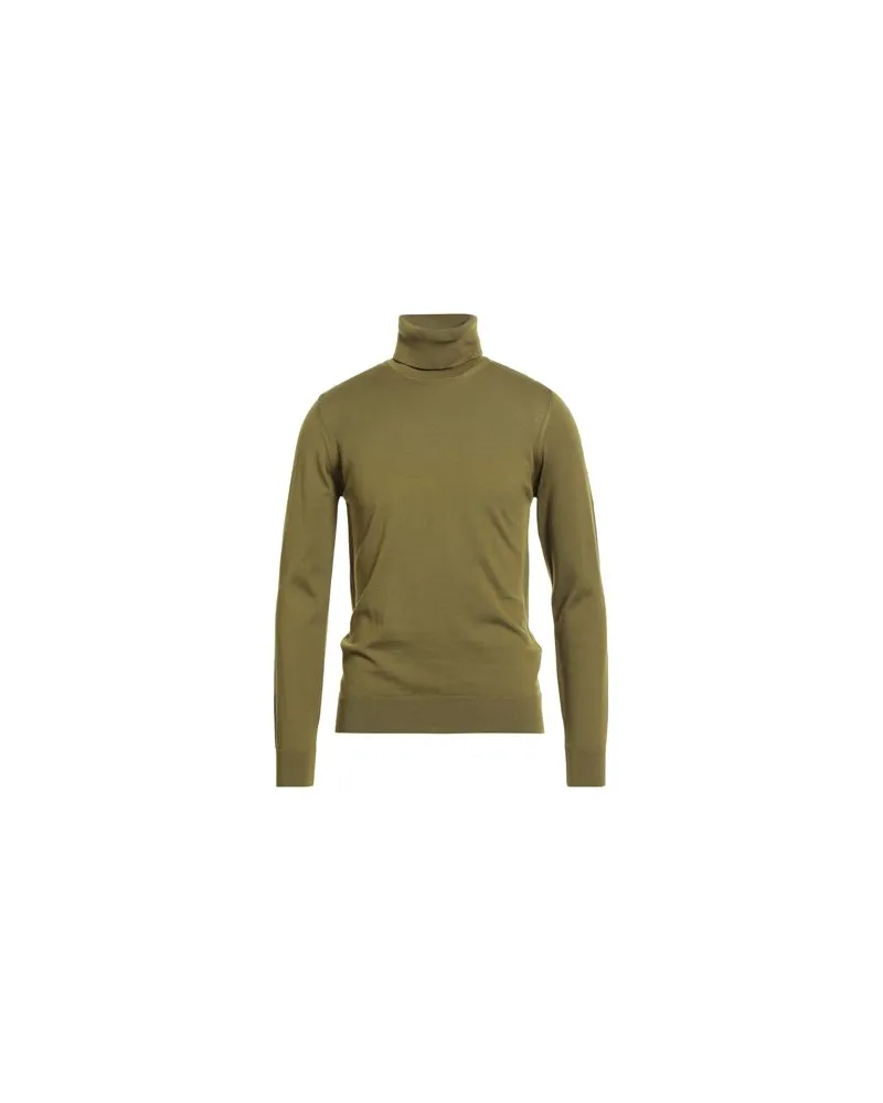 Alpha Studio STRICKWAREN - Rollkragenpulloverauf YOOX.COM Militärgrün
