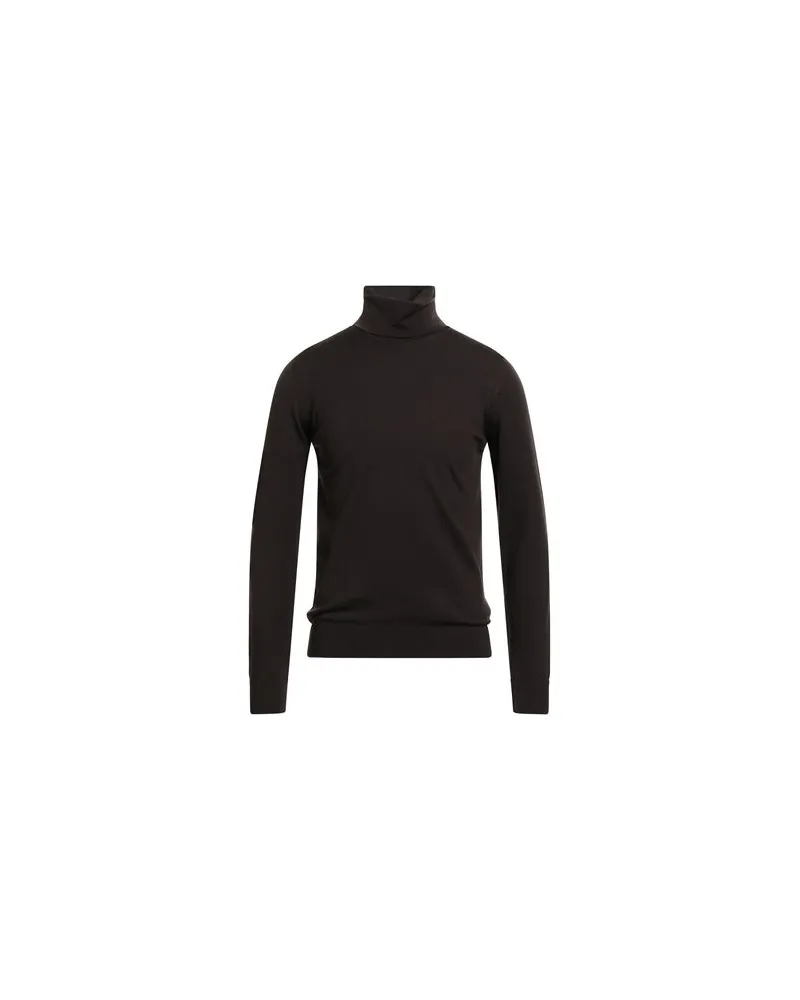 Alpha Studio STRICKWAREN - Rollkragenpulloverauf YOOX.COM Dunkelbraun