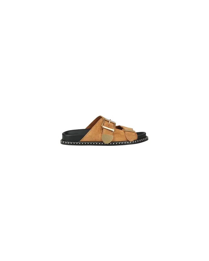 Chloé SCHUHE - Sandalenauf YOOX.COM Kamel
